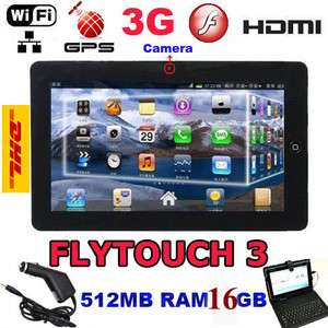   PC Android2.2 FLYTOUCH3 superpad3 wifi 3G USB 16GB+GPS+keyboard case