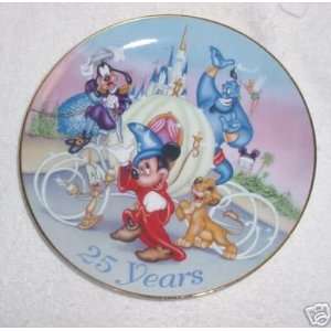  Disney 25 Years Collector Plate 