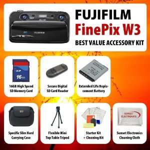  Fujifilm Finepix Real 3d W3 Digital Camera with 3.5 inch 