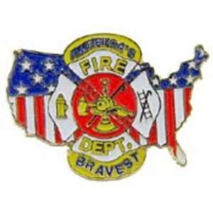  American Fire Fighter Pin 1 Arts, Crafts & Sewing