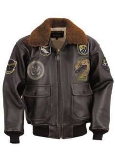  Schott Leather Top Gun Bomber Jacket G1TG BRN: Clothing
