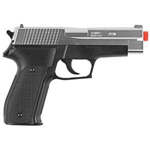   Automatic Gas Powered Airsoft Gun   Black / Silver: Sports & Outdoors
