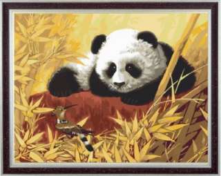 2x Lovely Panda Dimension DIY Oil Painting No. 40x50cm  