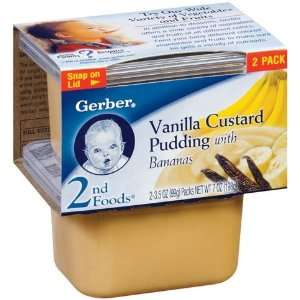 Gerber 2nd Foods Baby Foods Sitter Vanilla Custard Pudding with 