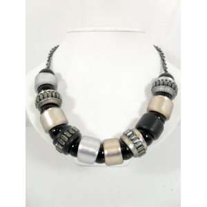 Alexis Bittar jewelry black/grey loop necklace