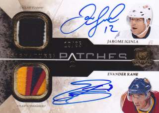 10 11 Upper Deck The Cup Dual Signature Patches Iginla/Kane /35  