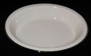 Lenox MONTCLAIR B501 Oval Vegetable Bowl, Platinum Trim  