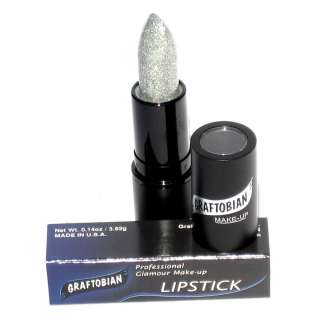 Silver Glitter Lip Stick   Graftobian Professional Makeup 049625882424 