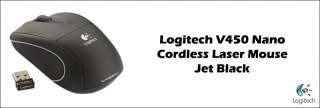 Logitech V450 Nano Cordless Mouse for Notebooks Jet Black