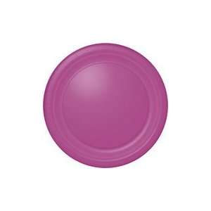  Hot Pink Dinner Plate Paper 24 Count 