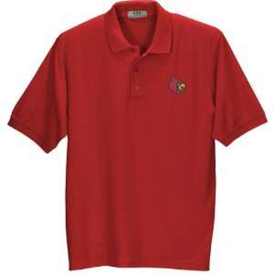    Louisville Cardinals Red Pique Polo Shirt: Sports & Outdoors