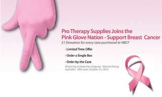 Medline Generation Breast Cancer Pink Glove   Vinyl  