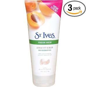 St. Ives Fresh Skin Invigorating Scrub, Apricot, 6 Oz (Pack of 3)