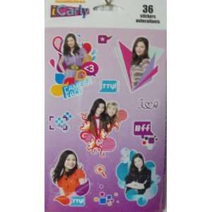  Nickelodeon iCarly Sticker Sheets ~ 36 Stickers Toys 