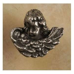 Anne At Home Cabinet Hardware 354 Cherub In Wings Rt Knob Pewter with 