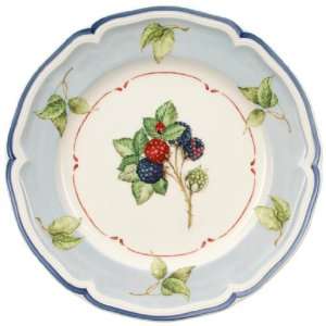  Villeroy & Boch Cottage Blue Leaf Rim Salad Plate: Kitchen 