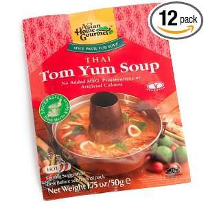 Asian Home Gourmet Thai Tom Yum Soup (Hot), 1.75 Ounce Packages (Pack 