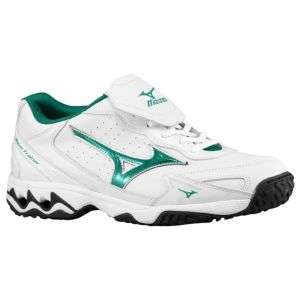 Mizuno Wave Trainer G5   Mens   Baseball   Shoes   White/Forest