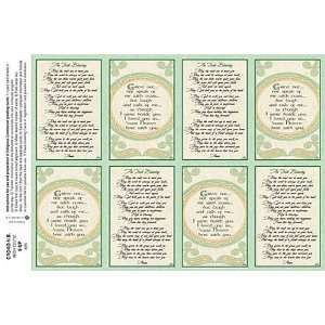 Irish Celtic Series Prayer Card by Cromo NB