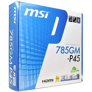 MSI 785GM P45 SOCKET AM3 MOTHERBOARD HDMI RADEON 4200  