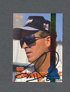 Ron Hornaday Jr. signed 1995 Finish Line racing card  