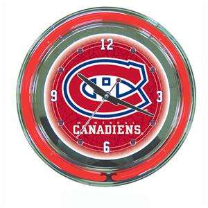 NHL Montreal Canadiens Hockey Neon Light Wall Clock  