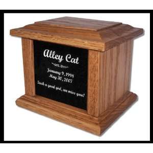   Urn Memorial Custom Laser Etched Box Dog Cat    for Pets up to 48 Lbs