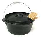Old Mountain Cast Iron 8 Quart Camp Oven/Pot With Lid, 