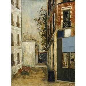 Hand Made Oil Reproduction   Maurice Utrillo   24 x 24 inches   The 