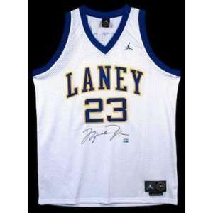 Michael Jordan Autographed Uniform   Laney High School UDA LE 123 