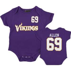  Minnesota Vikings Infant Purple Reebok Jared Allen Name 
