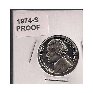  1974 PROOF JEFFERSON NICKEL NICE COIN!: Everything Else