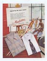 1952 =VINTAGE AD   MANHATTAN SHIRTS MENS CLOTHING 11 8  