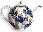   porcelain Golden Garden Large Tea Pot AUTHENTIC RUSSIAN Collectable