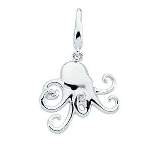  Gold Fashion Octopus Charm White gold: Jewelry