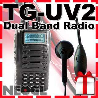   UV2 VHF UHF radio FREE earpiece 136 174 / 400 470 Mhz 2 way ham  