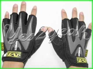 2011 New Style Cotton Grey Black Gloves Motorcycle Glove Fingerless 