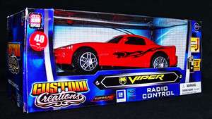 New Radio Control Dodge Viper Toy 1:28 49 MHz Red Mega Motors Custom 