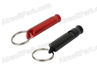 Aluminium Emergency Whistle KeyChain Camping Survival Red  