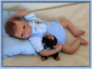 Sammie by Adrie Stoete Real Reborn Baby Doll Sweet Baby Boy no Animal 