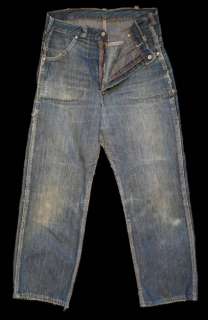 Mens Vintage Denim Blue Jeans 28/24 1950s  