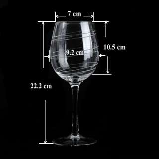 Package 4 PCS Machine washable Red Wine Clear Glasses Goblet 