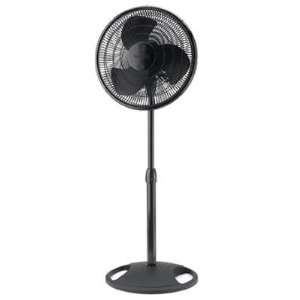  16 Oscillating Stand Fan Blk: Home & Kitchen