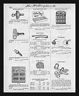 roller skates keys laces straps parts catalog page original 1935