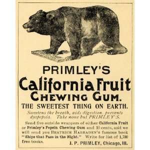   Fruit Pepsin Chewing Gum   Original Print Ad