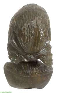 Shona Stone Sculpture Bust of Woman African Verdite  