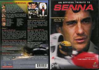   OFFICIAL TRIBUTE TO AYRTON SENNA   2 DISC DVD SET   BRAND NEW, SEALED