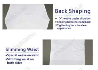 1pc Men Slimming Vest Shirt Corset Body Shaper Fatty  