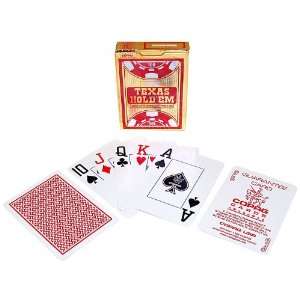 CopagT Poker Size JUMBO Index   Texas Holdem Red Deck 