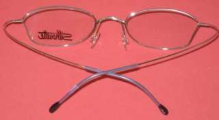 SILHOUETTE 6520 Titanium Eyeglass Frames SILVER BLUE  